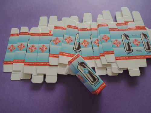 10 x TELEFUNKEN BLANK CARTON BOX for Audio Tubes ECC83 EL84 ECC803S E188CC 12AX7