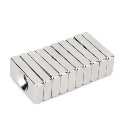 10pcs N35 20x10x4mm Rare Earth Neodymium Magnets Strong Block Cuboid Magnets wit