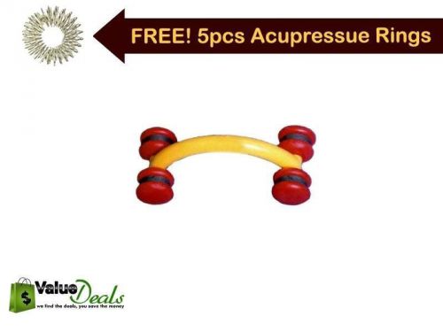 New Acu.Massager Magnetic Curved Soft Spine Roller - Backache, Spinal Troubl