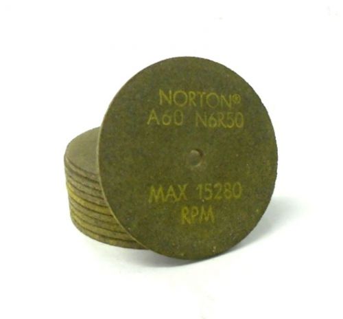 NORTON CUT-OFF WHEEL A60 N6R50, 15280 RPM, 3&#034; DIAMETER, 1/4&#034; ARBOR, 1/8&#034; THICK
