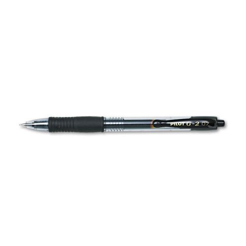 Pilot G2 Premium Retractable Gel Ink Pen, Refillable, Black Ink, .7mm, Dozen