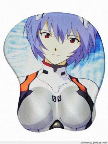 Neon Genesis Evangelion Anime Rei Bust Stereoscopic Mouse Pad #32769