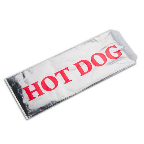 Hot dog foil bag (50), hot dog wrapper, birthday, carnival, circus, picnic