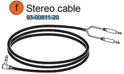 SMARTBoard Stereo Y cable 3.5mm 2 Male 1 Male RA 93-00811-20