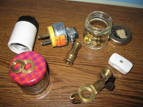 Assorted Electrical Supplies for Wiring Lamps