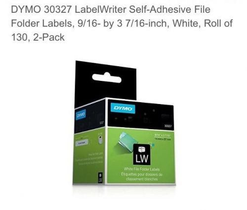 DYMO 30327 LW Self-Adhesive White File Labels