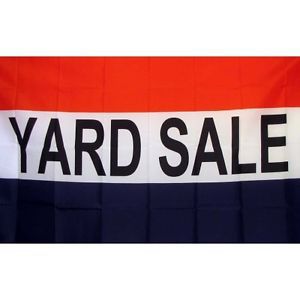 2 Yard Sale Flags 3&#039;x 5&#039; Banner (pair)