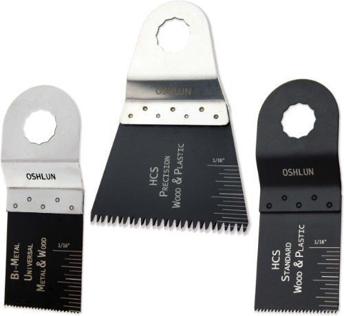 Oshlun MMR-9903 Oscillating Tool Blade Combo for Rockwell SoniCrafter, 3-Pack