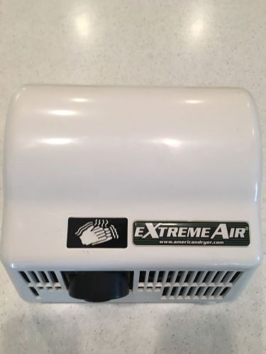 Used American Dryer EXTREME AIR Touchless Hand Dryer GXT6 White 110/120V