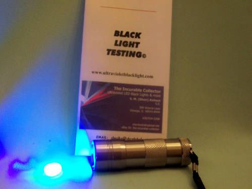 FIND MOUSE RAT DROPPINGS URINE w 9 LED AAA UV LONG WAVE 3.5&#034;  BLACK LIGHT 395nm