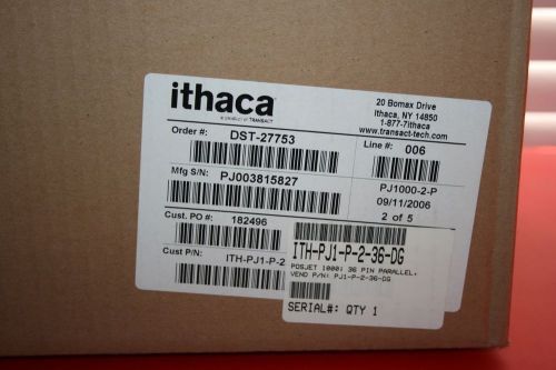 New Ithaca 1000 Inkjet 2-Color POS Jet Printer ITH-PJ1-P-2-36-DG Parallel