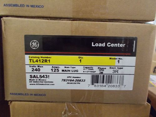 general electric TL412R1 4CIRCUIT OUTDOOR PANEL