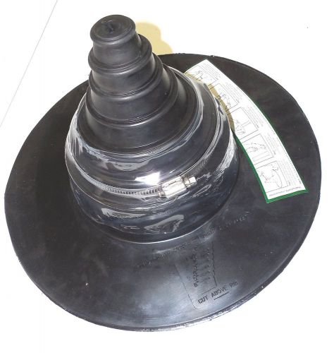 Pipe penetration boot w/adhesive back fits sizes 1&#034; - 6&#034;