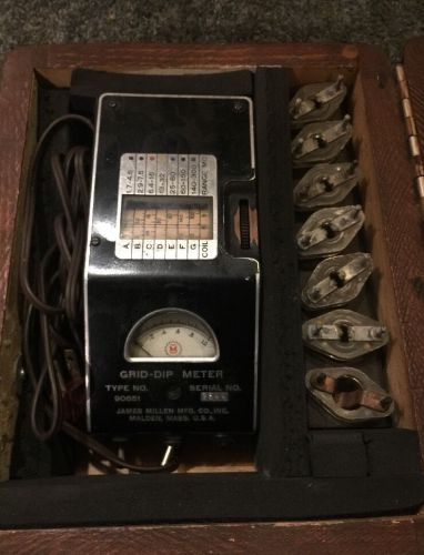 Millen #90651 Grid Dip Meter &amp; Coil Set - Vintage