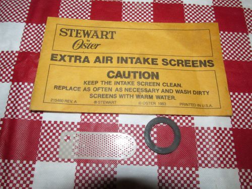 One Oster Stewart clipper intake screen