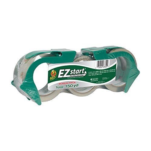 Duck Brand EZ Start Packaging Tape with Dispenser, 1.88-Inch x 60-Yard Roll, 2