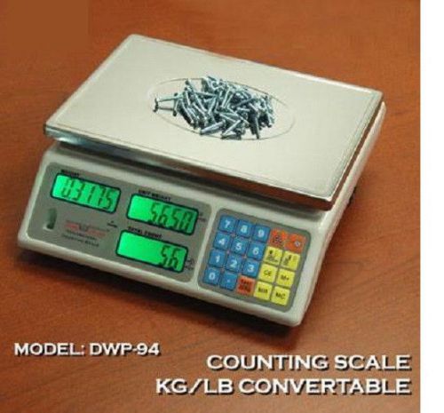 Digiweigh dwp-94c precision counting scale,33x0.001 lb,lb/kg,plate 11x7.5&#034;,new for sale