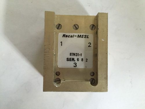 RACAL MESL WAVEGUIDE RF CIRCULATOR ISOLATOR  87H31-1, WR-75, 10.7-11.7 GHz