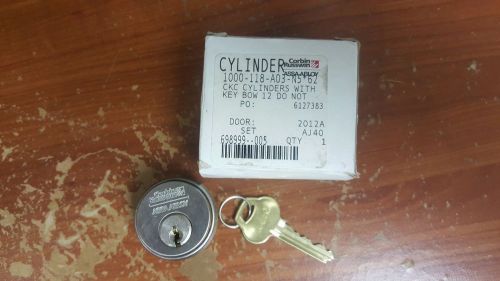 Corbin russwin mortise lock cylinder with keys (1000-118-a03-n5-626) for sale