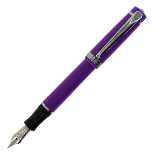 Nemosine Singularity Magenta Demonstrator Chrome Trim Fountain Pen, Extra Fine