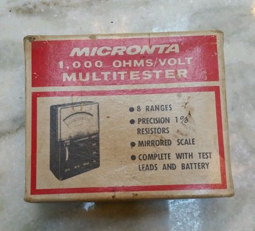Vintage Micronta 22-027A Pocket Multimeter Radio Shack Brand in Original Box