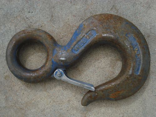 Nice forged alloy usa wll 7t crane eye lifting hook. &#039;m&#034; for sale