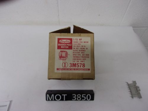 New dayton .070 hp 3m578 single phase shaded pole motor (mot3850) for sale