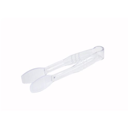 Winco putf-6c, 6-inch polycarbonate flat-grip tong, clear for sale