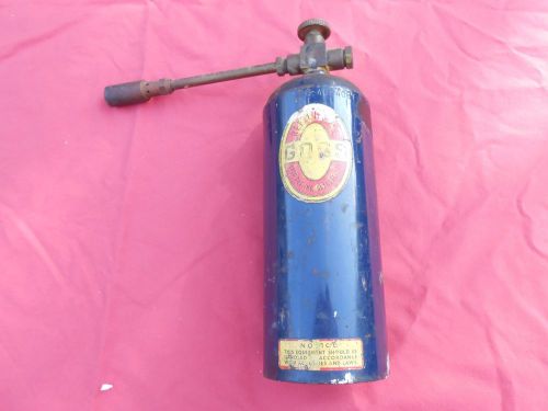 Vintage Goss Gas Refillable Propane Bottle Torch