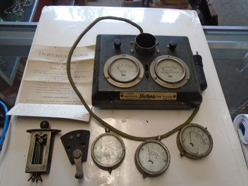Antique Sterling &#034;UNIVERSAL&#034; Vacuum Tube tester model 4-412, radio set servicer