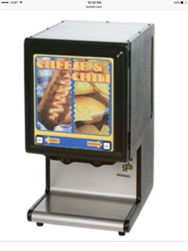Chili &amp; nacho cheese dispenser -double heated pouches - star, model# hpde2 for sale
