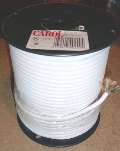 Spool Of Carol 18-3 White SVT Type AC Power Cable, 86003.15.02, E11368