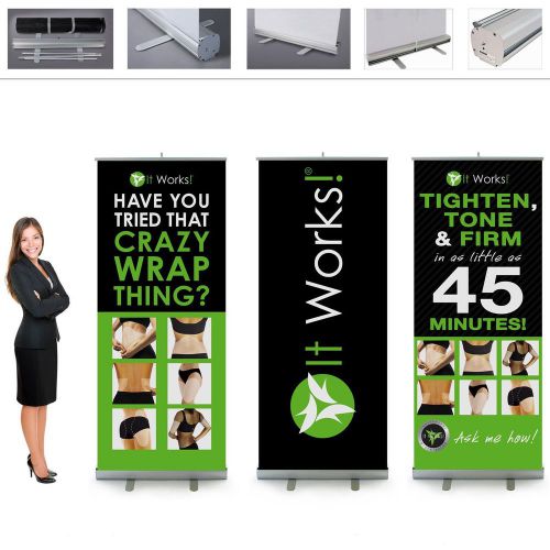 It Works Retractable Pop Up Banner Stand