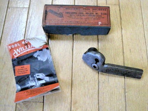 J.h. williams no. s-50 metal lathe threading tool holder w/box - u.s.a. for sale
