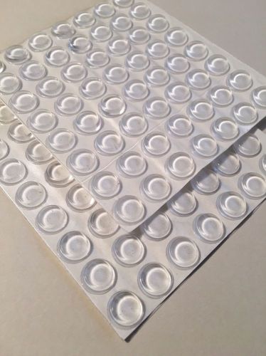 3M Bumpon SJ5312. 112 Pcs Clear Bumper/Spacer Pad 0.5&#034; Cylindrical Shaped.