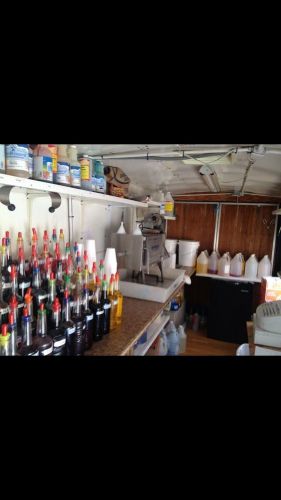 Snowcone Business: 12 Foot Trailer, Snow wizard Machine, Freezer and Misc