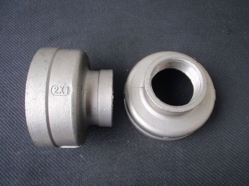 STAINLESS STEEL REDUCER COUPLING  2&#034; x 1&#034; NPT  PIPE RC-200-100