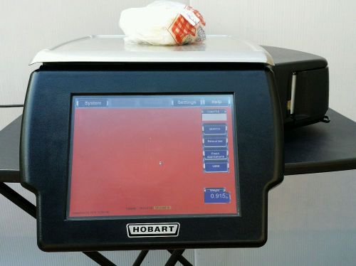 Hobart hlx hlxwm commercial deli scale w/printer 2016 certified nice for sale