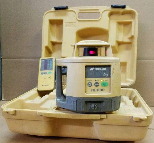Topcon rl-h3c rotary laser level with ls-70c receiver - 18 for sale