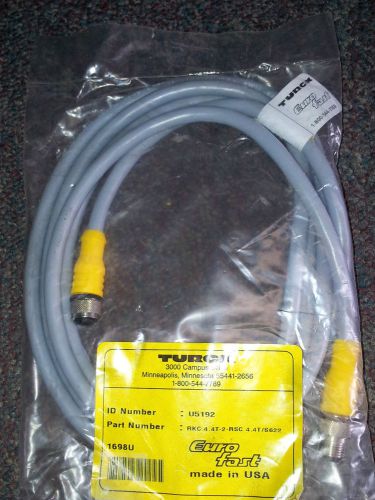 Turk euro fast quick connect cable rkc 4.4t-2-rsc 4.4t/s622  u5192 1698u new for sale