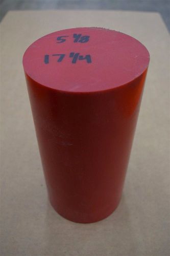 Urethane round 5-1/8 x 17-1/4 95A Durometer Red Polyurethane Acrotech Inc.