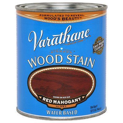 Rust-Oleum 247680 Varathane Water Based Stain, Quart, Red Mahogany