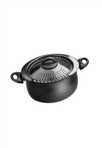 Bialetti 7265 Trends Collection 5 Quart Pasta Pot, Charcoal
