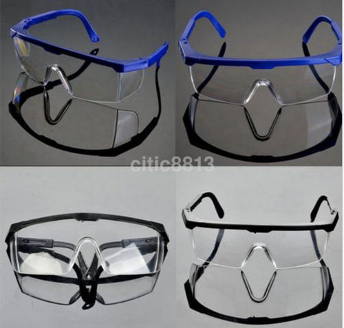 Clear Eyes Protection Glasses Transparent Dustproof Anti Fog Clear Goggles US