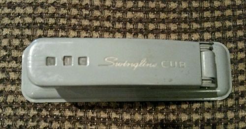 VINTAGE SWINGLINE CUB STAPLER - GRAY - WORKS