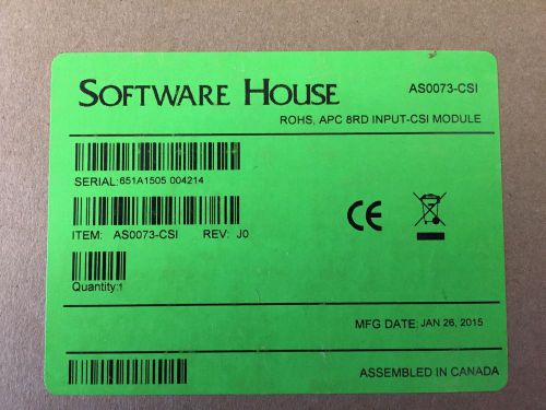 Software House As0073-CSI NIB