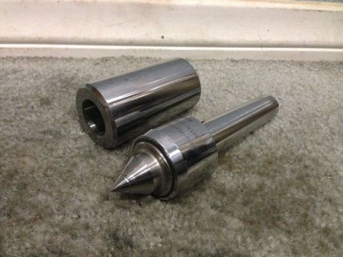Royal dual-bearing live center - #3mt shank + #4mt sleeve - lathe for sale