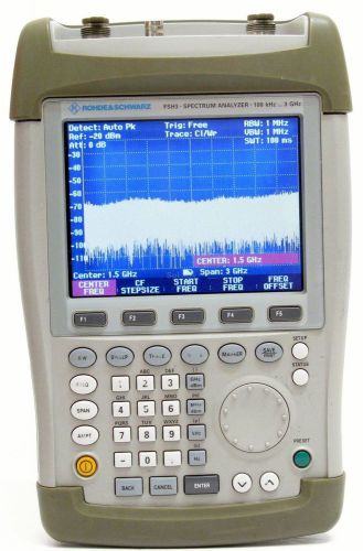 R&amp;S Rohde &amp; Schwarz FSH3 Handheld Spectrum Analyzer 100kHz-3GHz