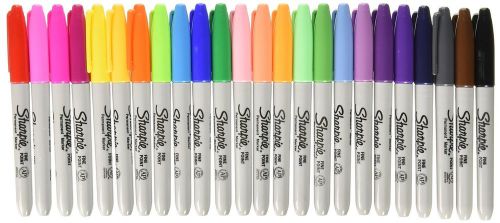 Sharpie Fine-Tip Permanent Marker 24-Pack Assorted Colors 1-Pack of 24