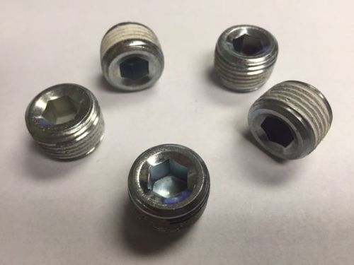 1/2 NPT Hex Socket Pipe Plug Zinc Plated with 3m Sealant 100 count